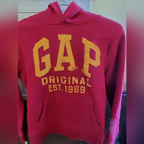 GAP KIDS RED/MAROON HOODIE SZ XL (12) NWOT - Picture 2 of 3
